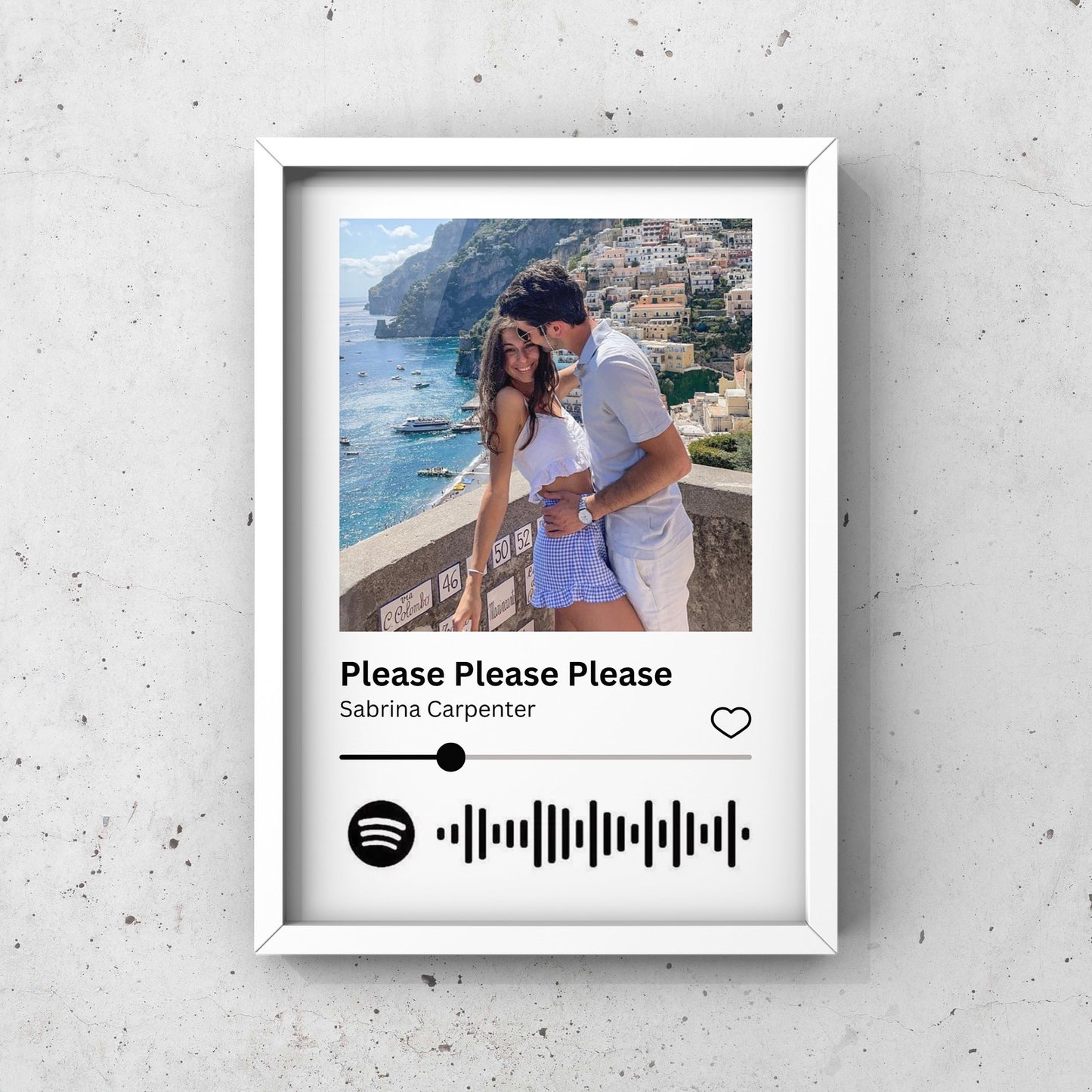 קאבר אלבום ממוסגר בהתאמה אישית עם סורק ספוטיפיי